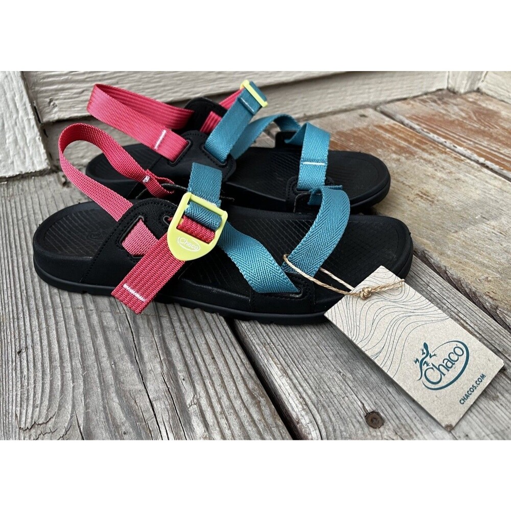 New! Chaco Women’s 7 Lowdown Sandals Teal Rose